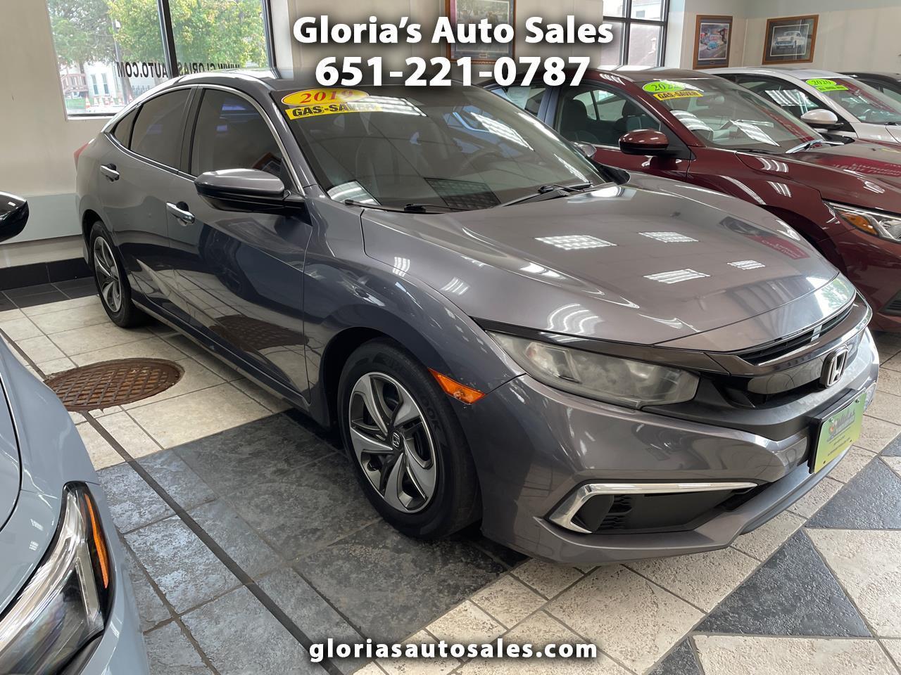 Honda Civic LX Honda Sensing Sedan CVT 2019