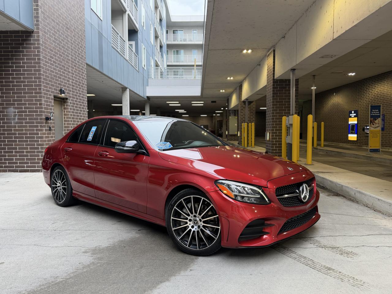 Red 2019 Mercedes-Benz C-Class Sedan All-Wheel Drive Automatic