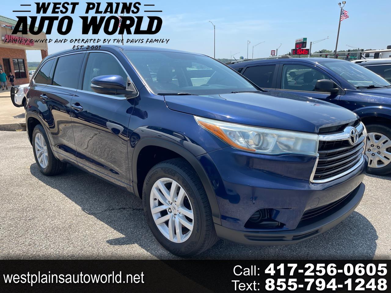 Used 2015 Toyota Highlander LE FWD I4 for Sale in West Plains MO 65775 ...