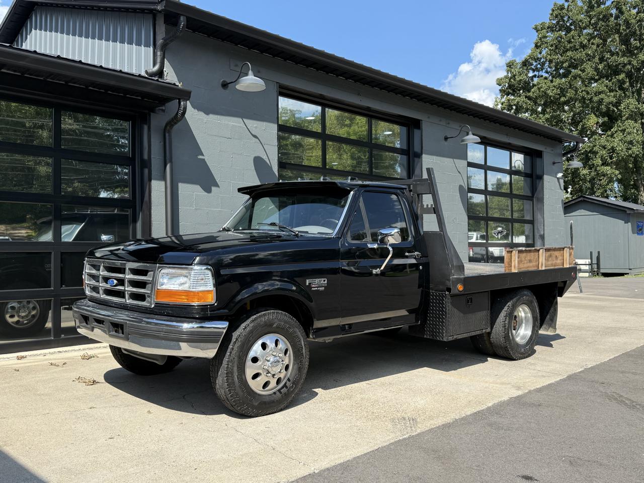 Black 1996 Ford F-350 Pickup Truck  Manual