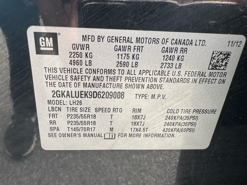 GMC Terrain SLT1 FWD 2013