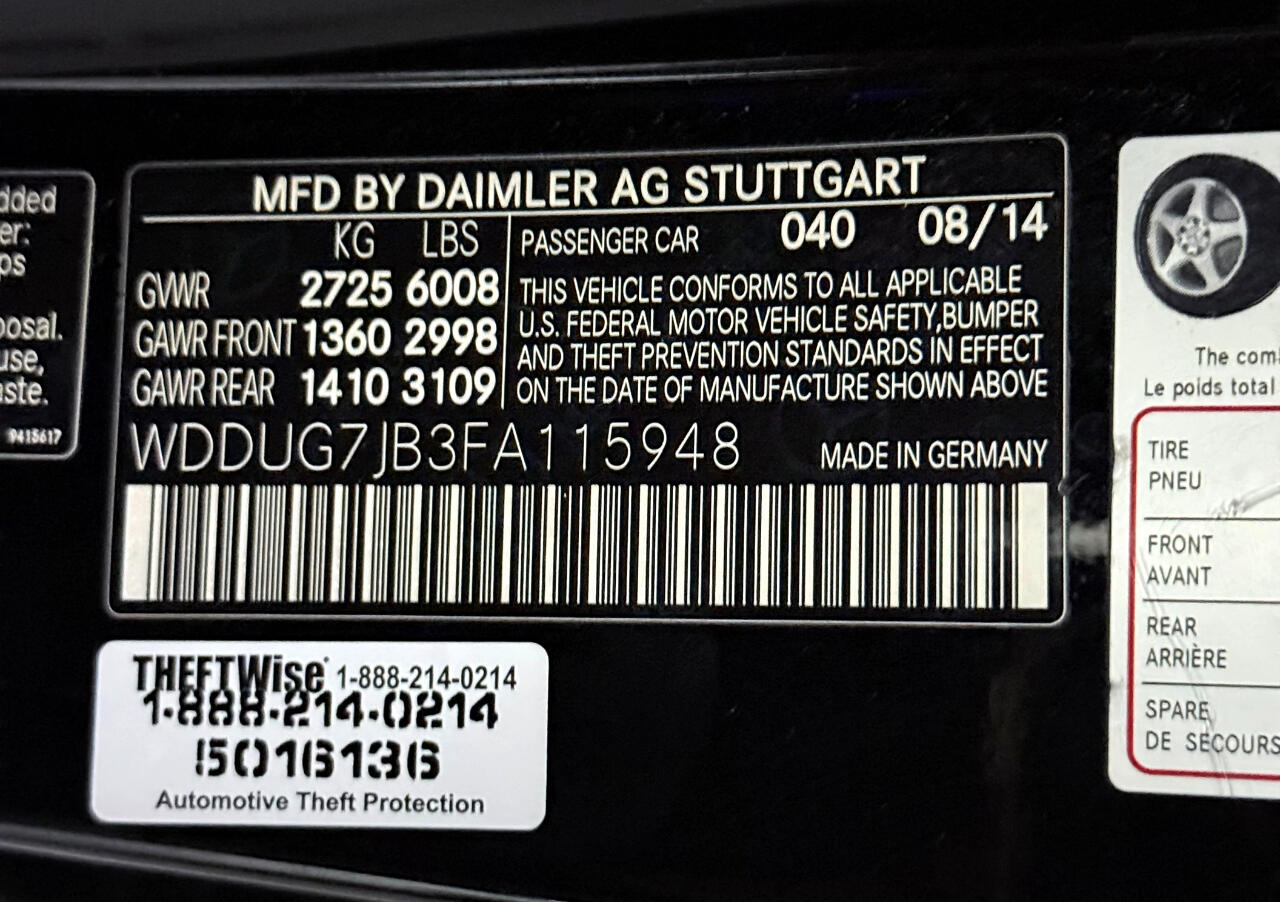 2015 Mercedes Benz S 63 AMG 4MATIC photo 48