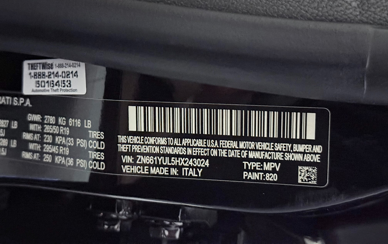 2017 Maserati Levante