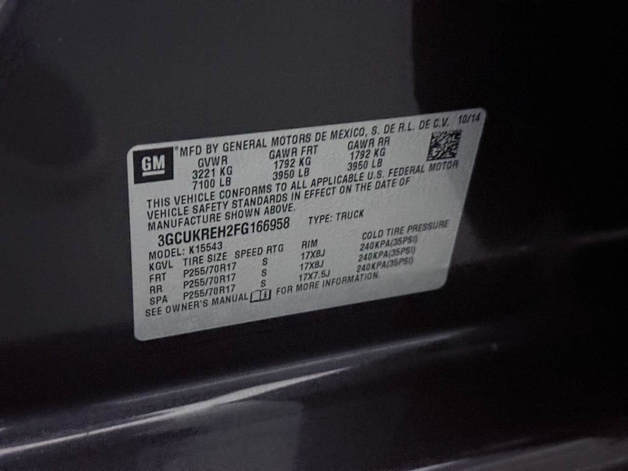 2015 Chevrolet Silverado 1500