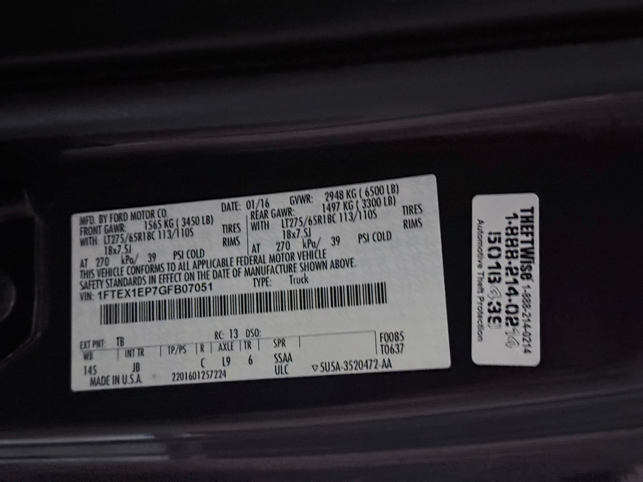 2016 Ford F-150