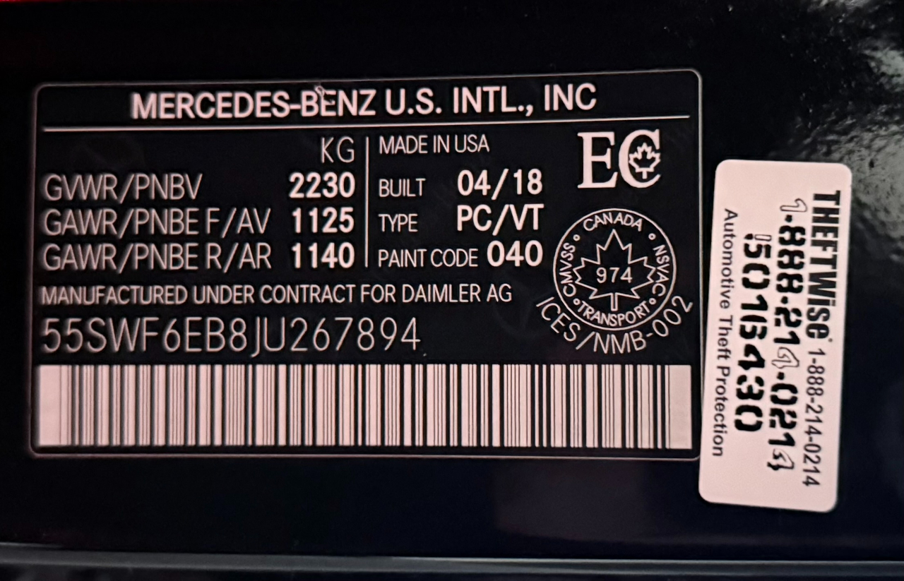 Mercedes-Benz C-Class AMG C43 Sedan 2018