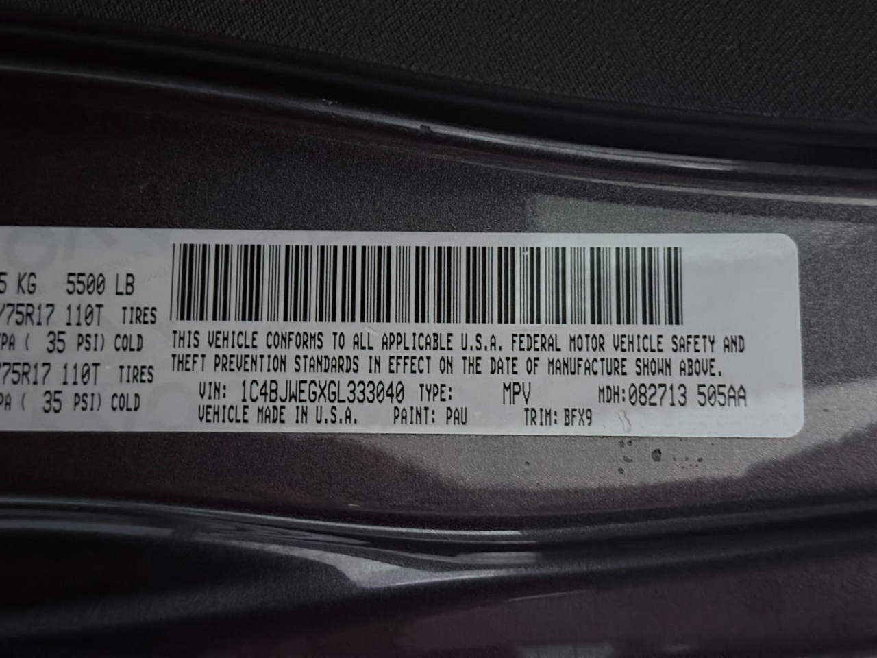 2016 Jeep Wrangler Unlimited