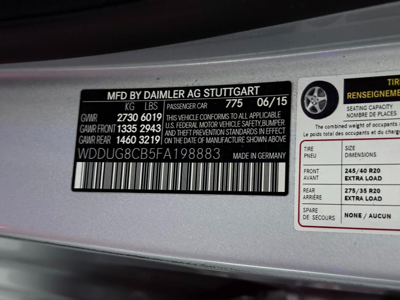 2015 Mercedes-Benz S-Class S550's photo