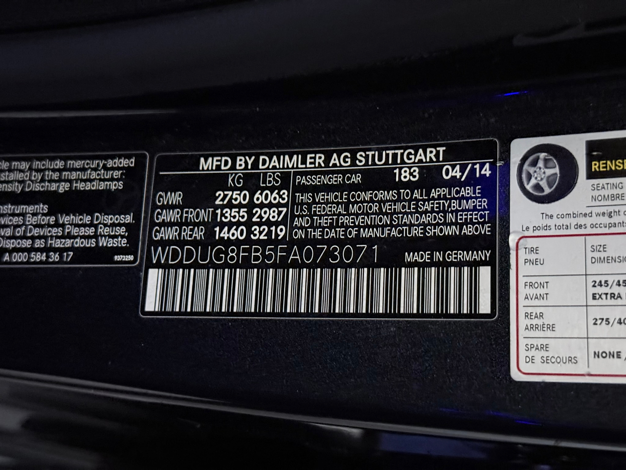 2015 Mercedes-Benz S-Class