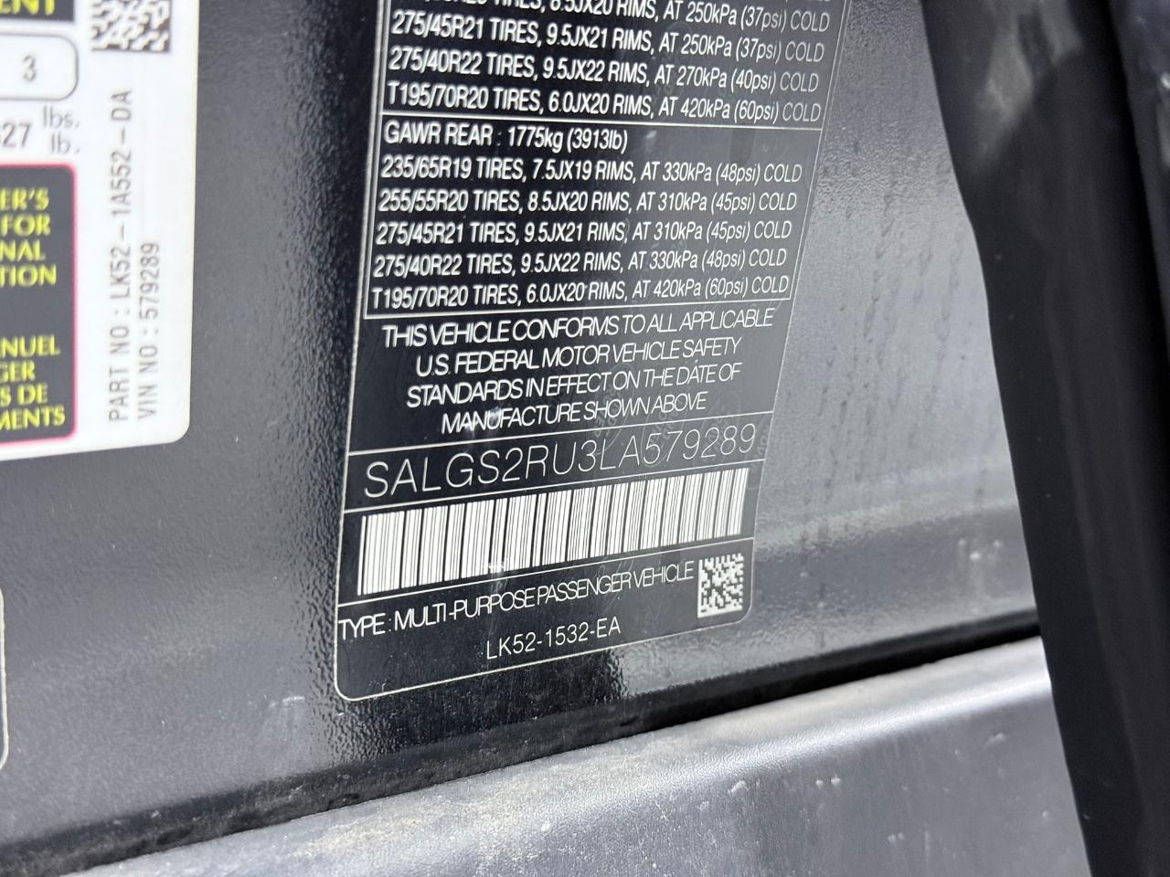 2020 Land Rover Range Rover