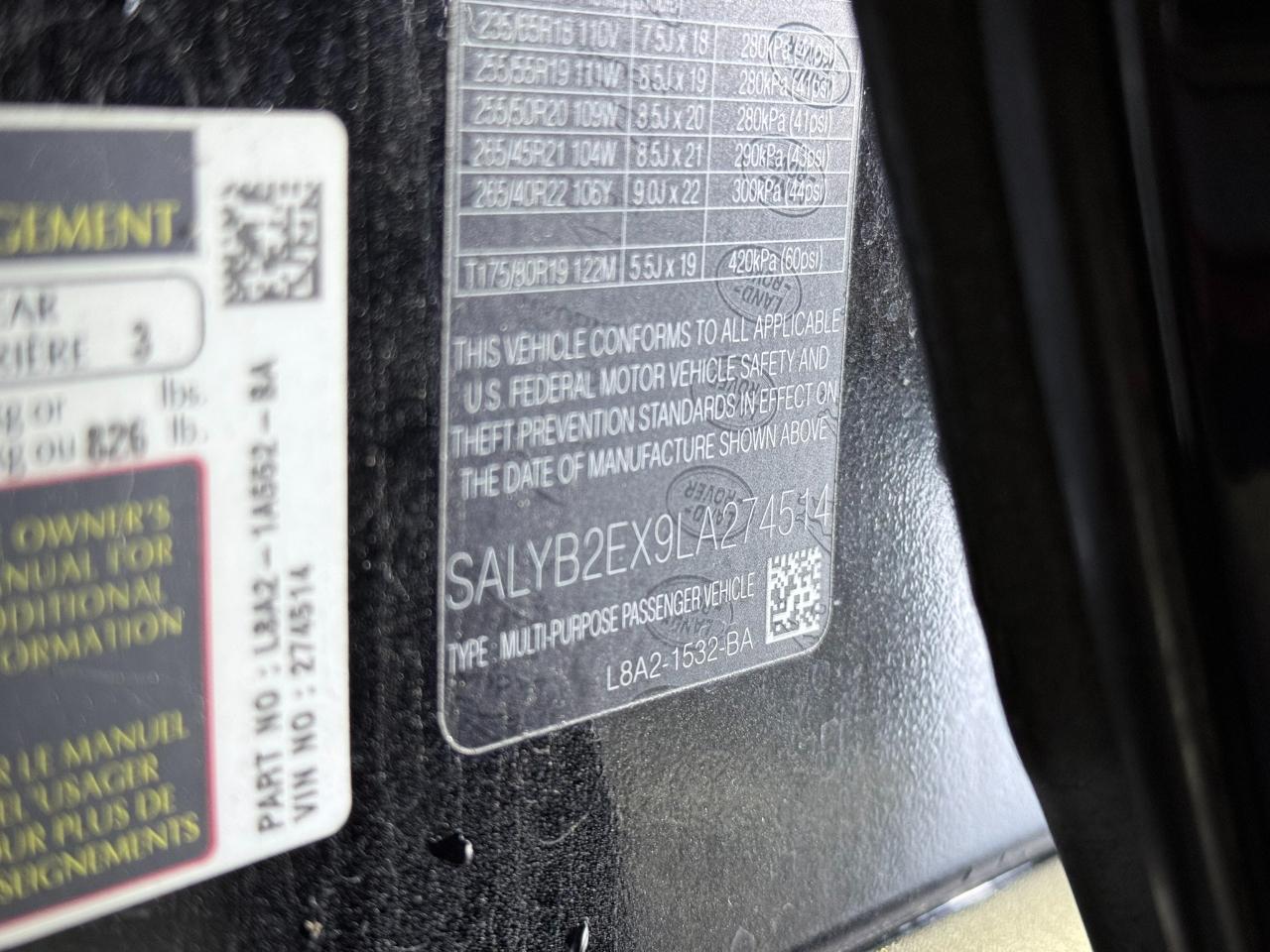 2020 Land Rover Range Rover Velar