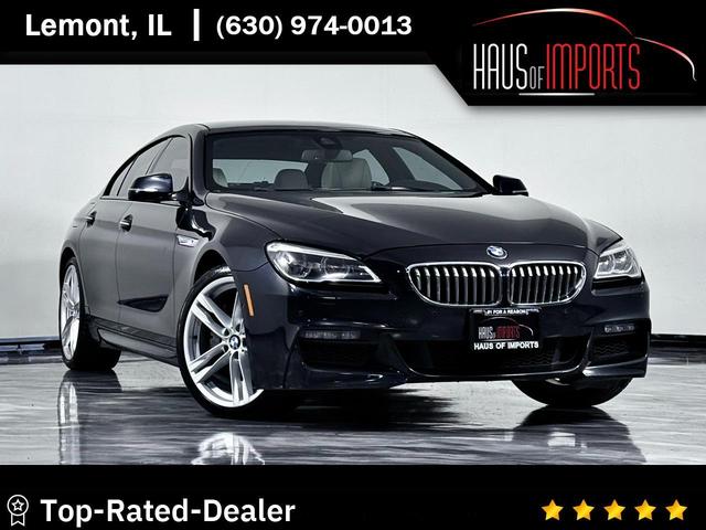 Black 2017 BMW 6 Series 650i xDrive Gran Coupe AWD Sedan All-Wheel Drive 8-Speed Automatic