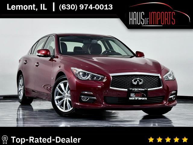 Red 2016 INFINITI Q50 3.0t Premium AWD Sedan All-Wheel Drive 7-Speed Automatic