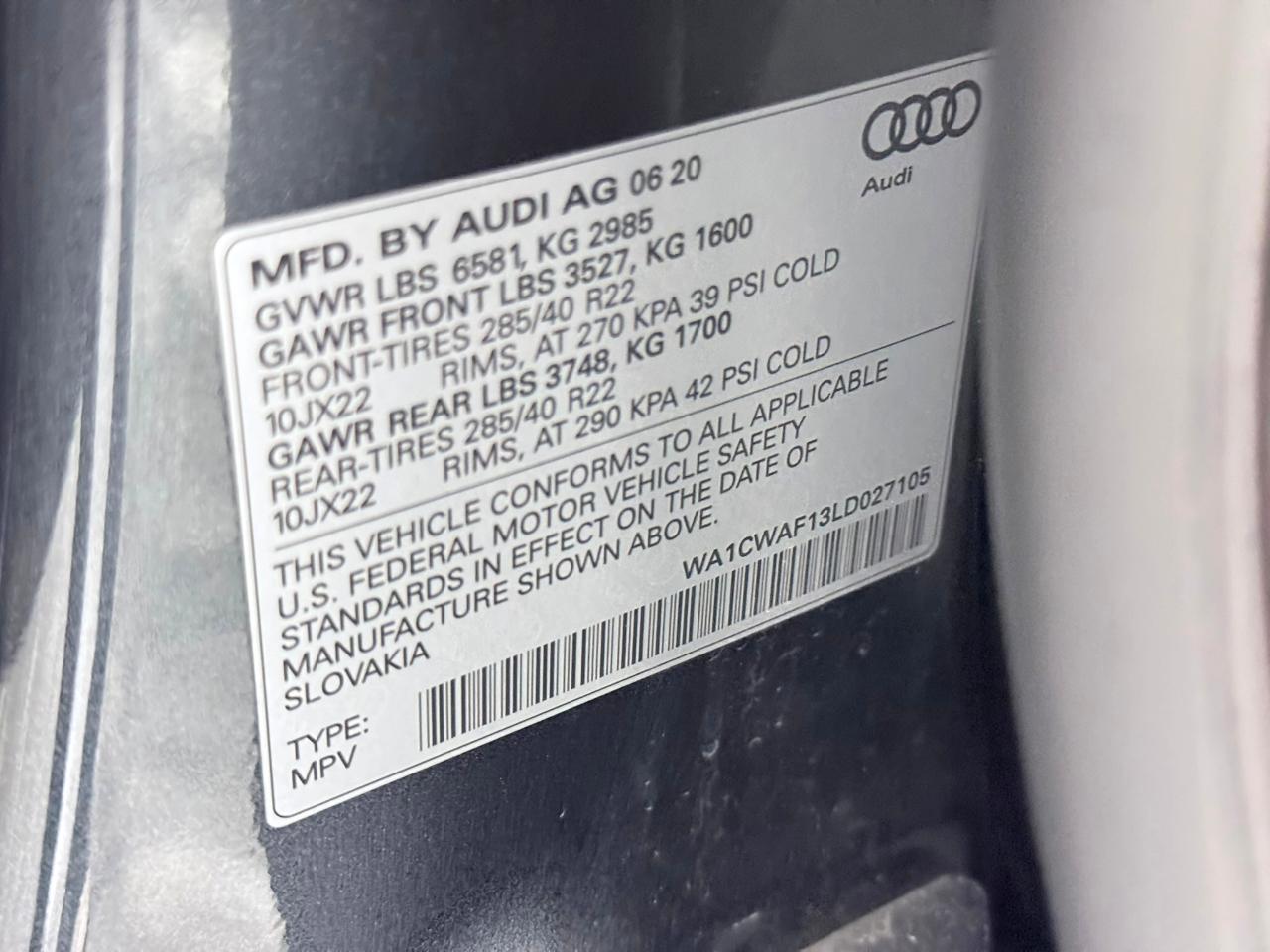 2020 Audi SQ8 Prestige's photo