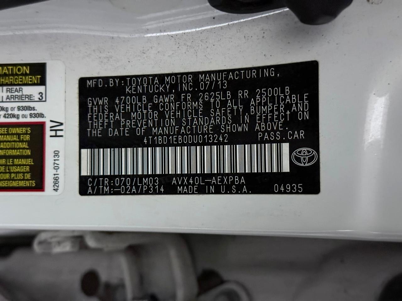 2013 Toyota Avalon XLE Premium Hybrid's photo