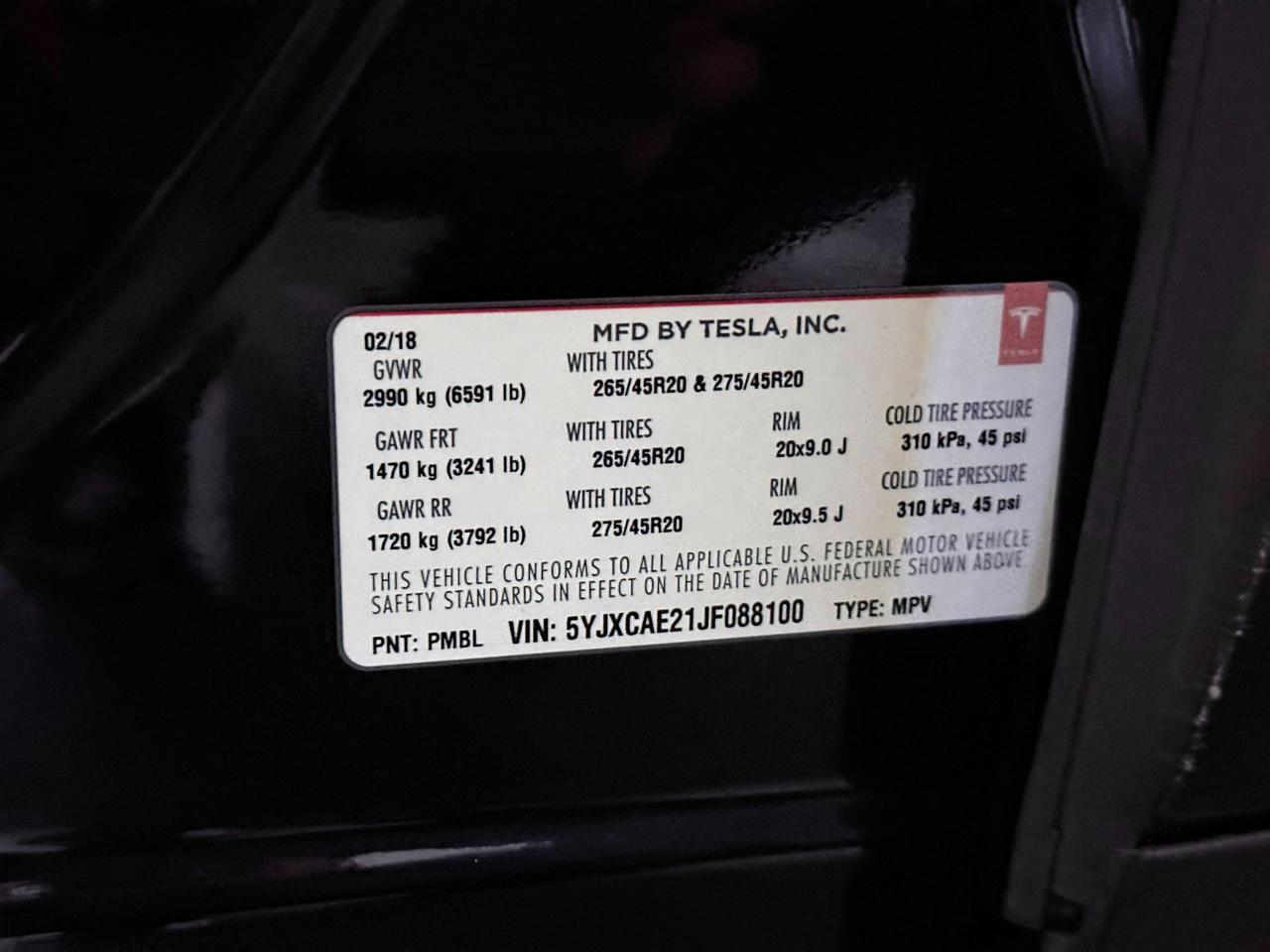 2018 Tesla Model X 75D's photo