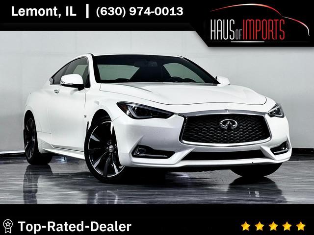 White 2017 INFINITI Q60 3.0t Premium Coupe AWD Coupe All-Wheel Drive 7-Speed Automatic
