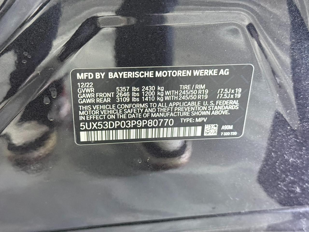 2023 BMW X3 xDrive30i's photo