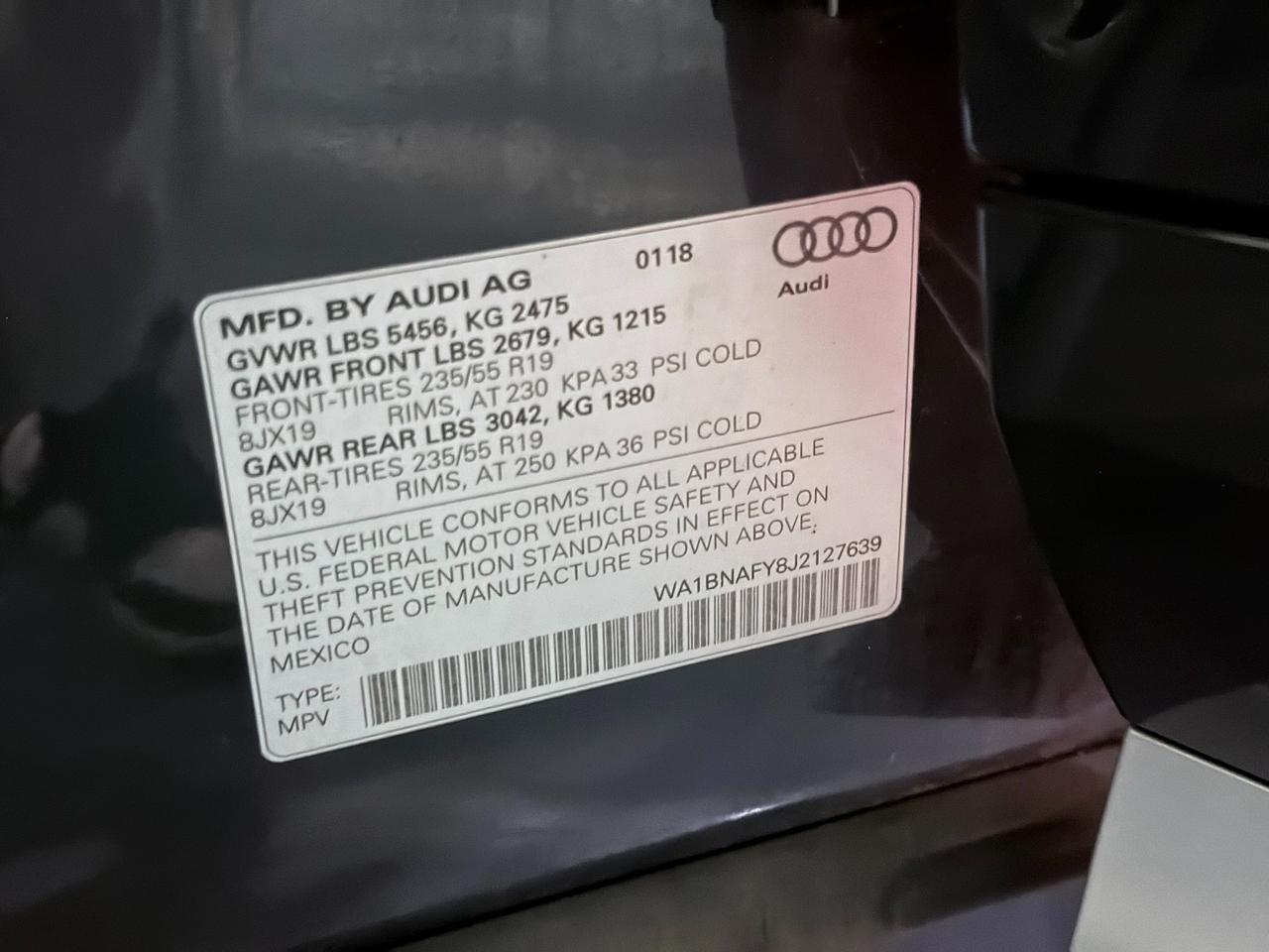 2018 Audi Q5 2.0T quattro S tronic Premium Plus's photo
