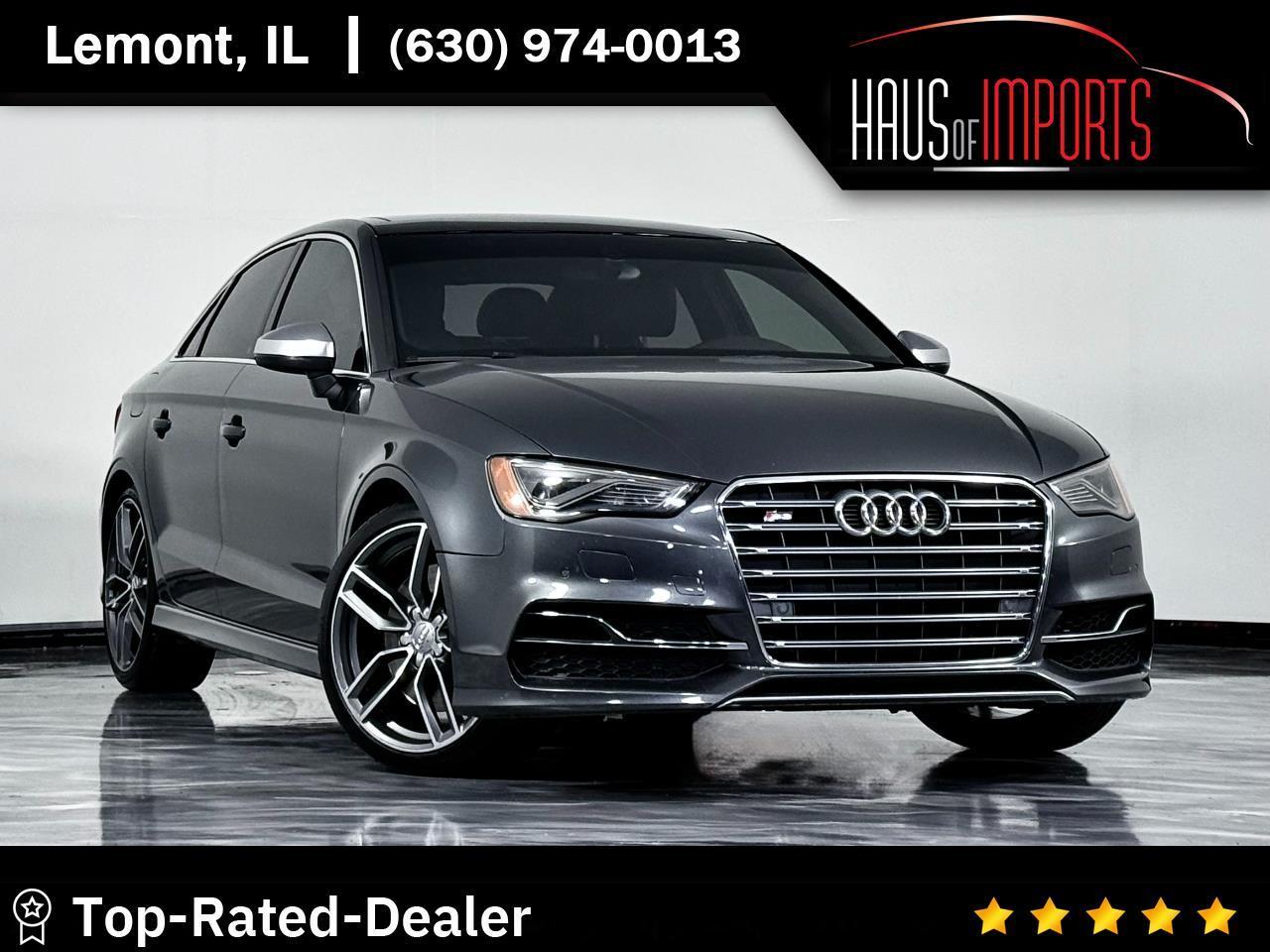 Gray 2015 Audi S3 Sedan All-Wheel Drive 6-Speed Automatic