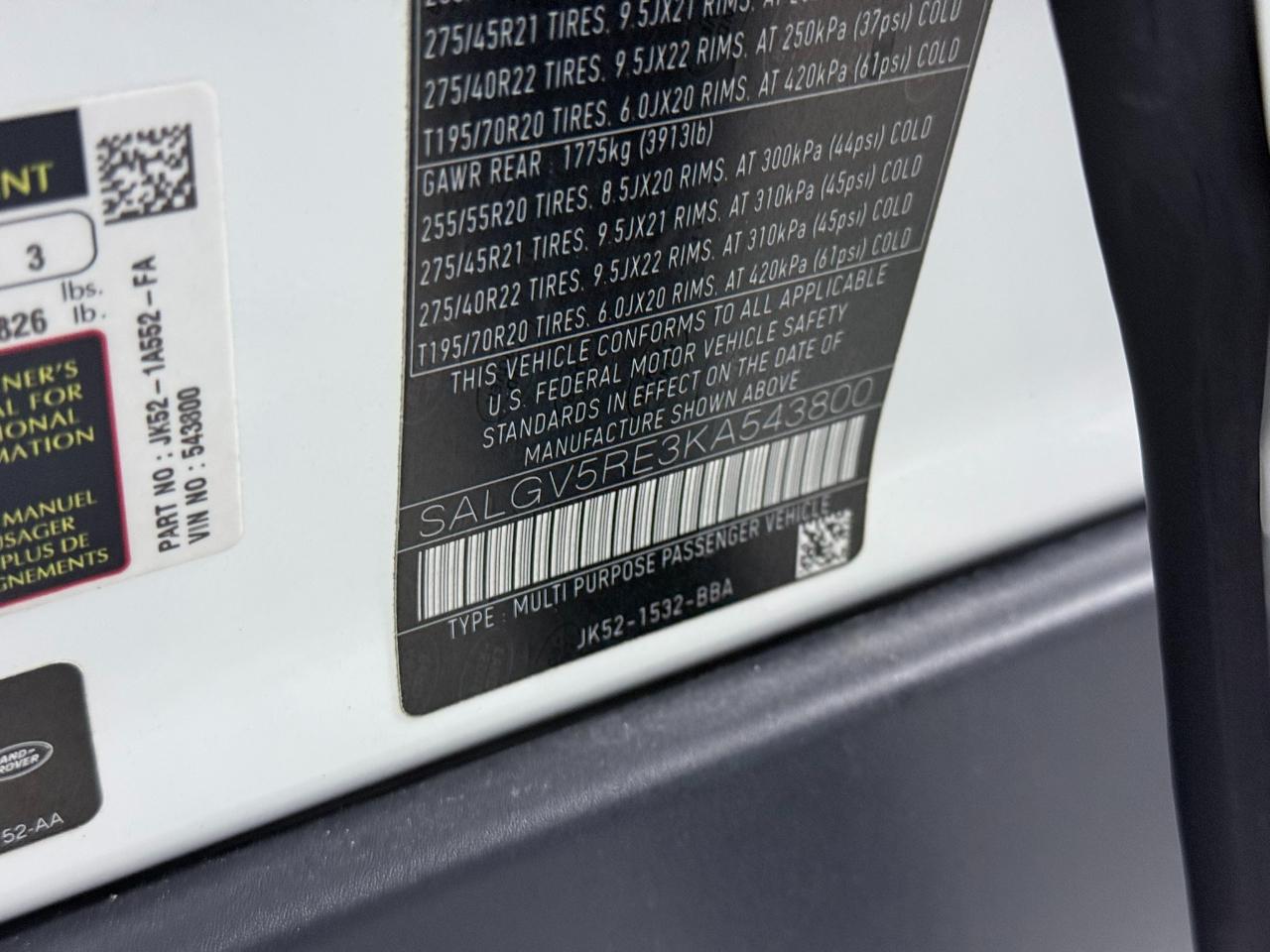 2019 Land Rover Range Rover 5.0 Autobiography LWB's photo