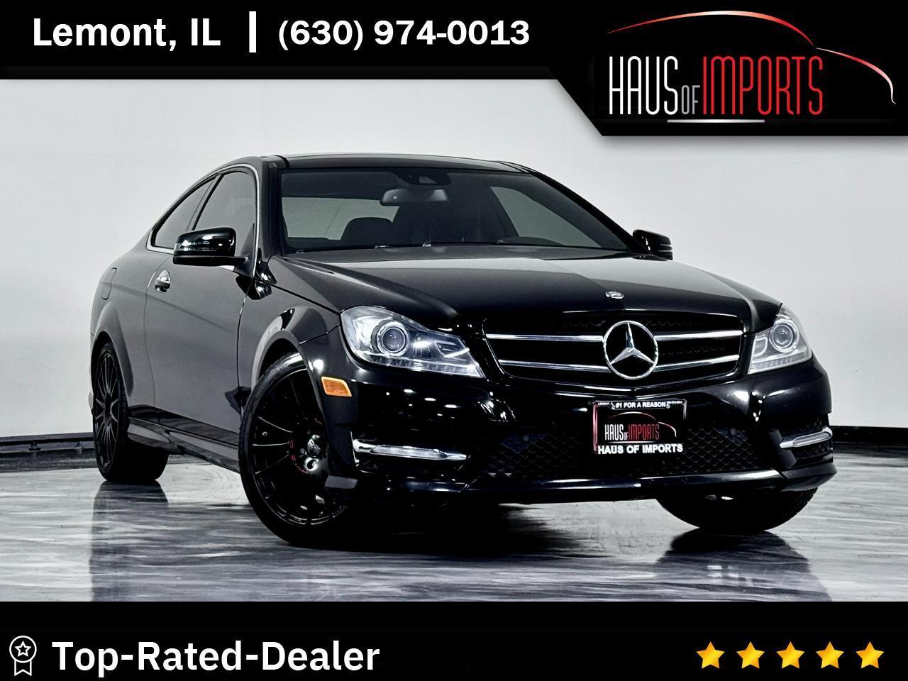 Black 2015 Mercedes-Benz C-Class Coupe All-Wheel Drive 7-Speed Automatic