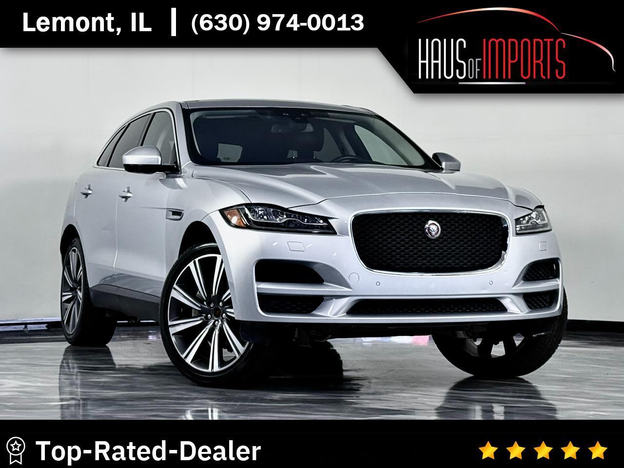 Silver 2017 Jaguar F-PACE SUV / Crossover All-Wheel Drive 8-Speed Automatic
