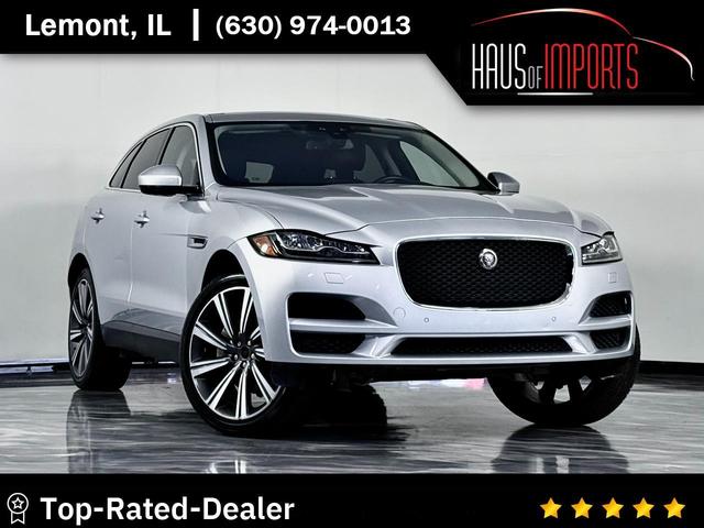 Silver 2017 Jaguar F-PACE SUV / Crossover All-Wheel Drive 8-Speed Automatic