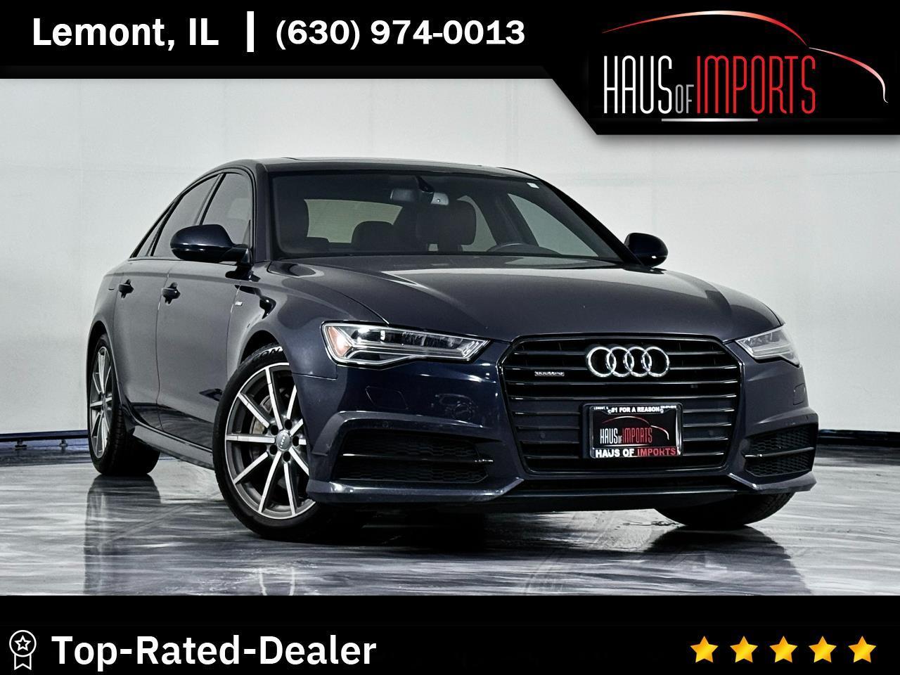Blue 2017 Audi A6 Sedan All-Wheel Drive 8-Speed Automatic