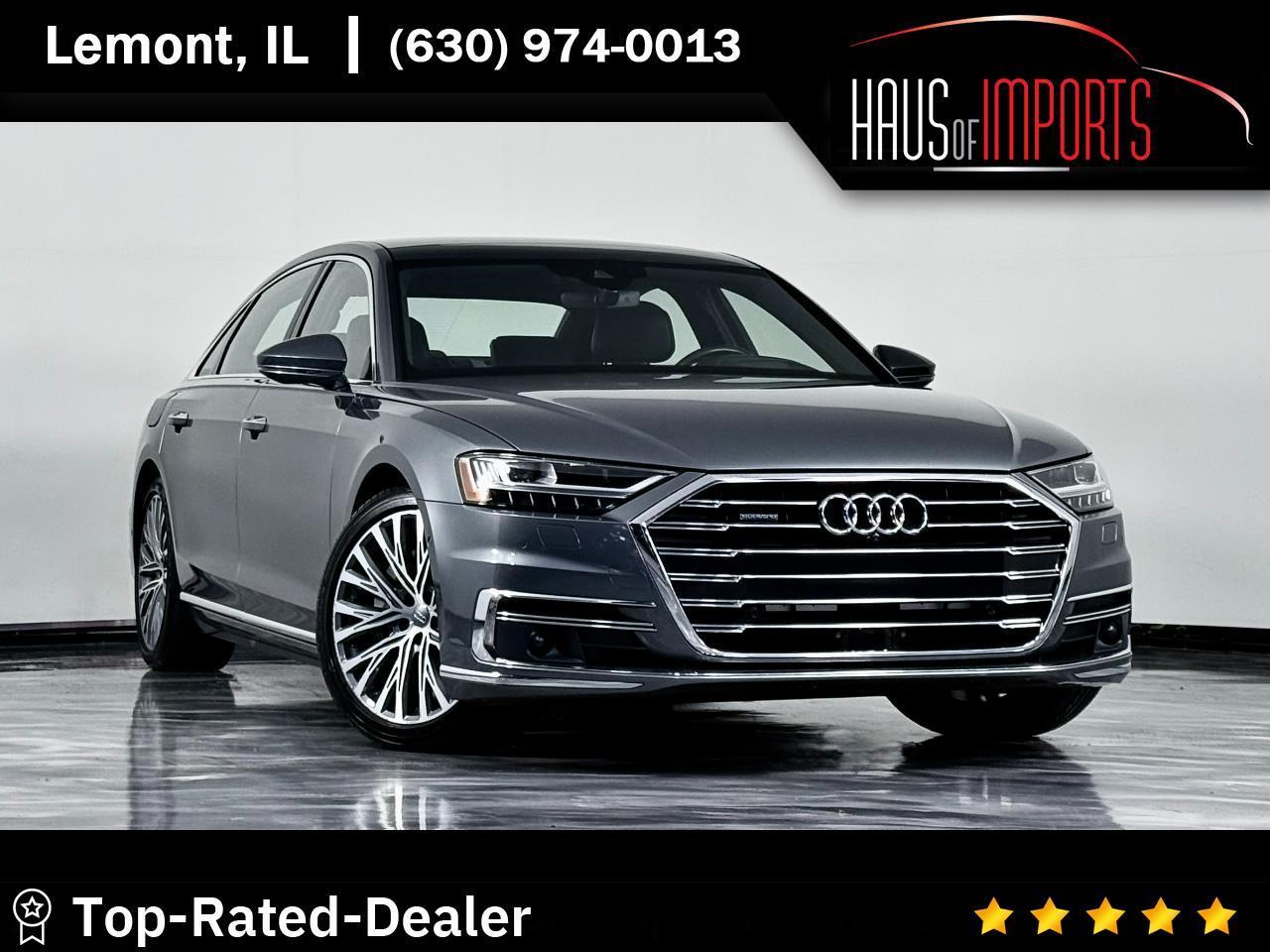 Gray 2019 Audi A8 Sedan All-Wheel Drive 8-Speed Automatic