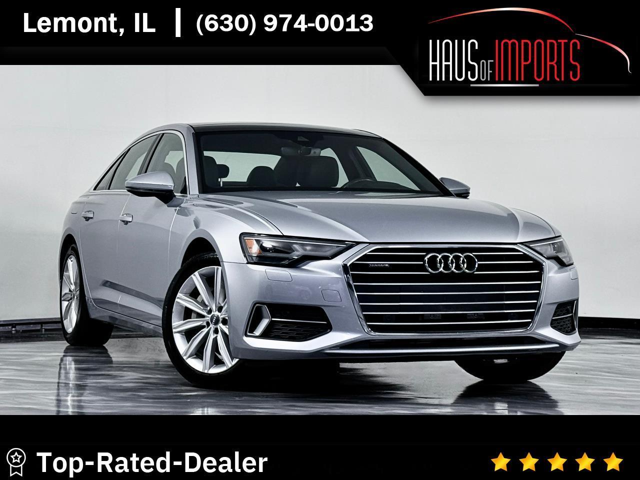 Silver 2019 Audi A6 Sedan All-Wheel Drive 7-Speed Automatic