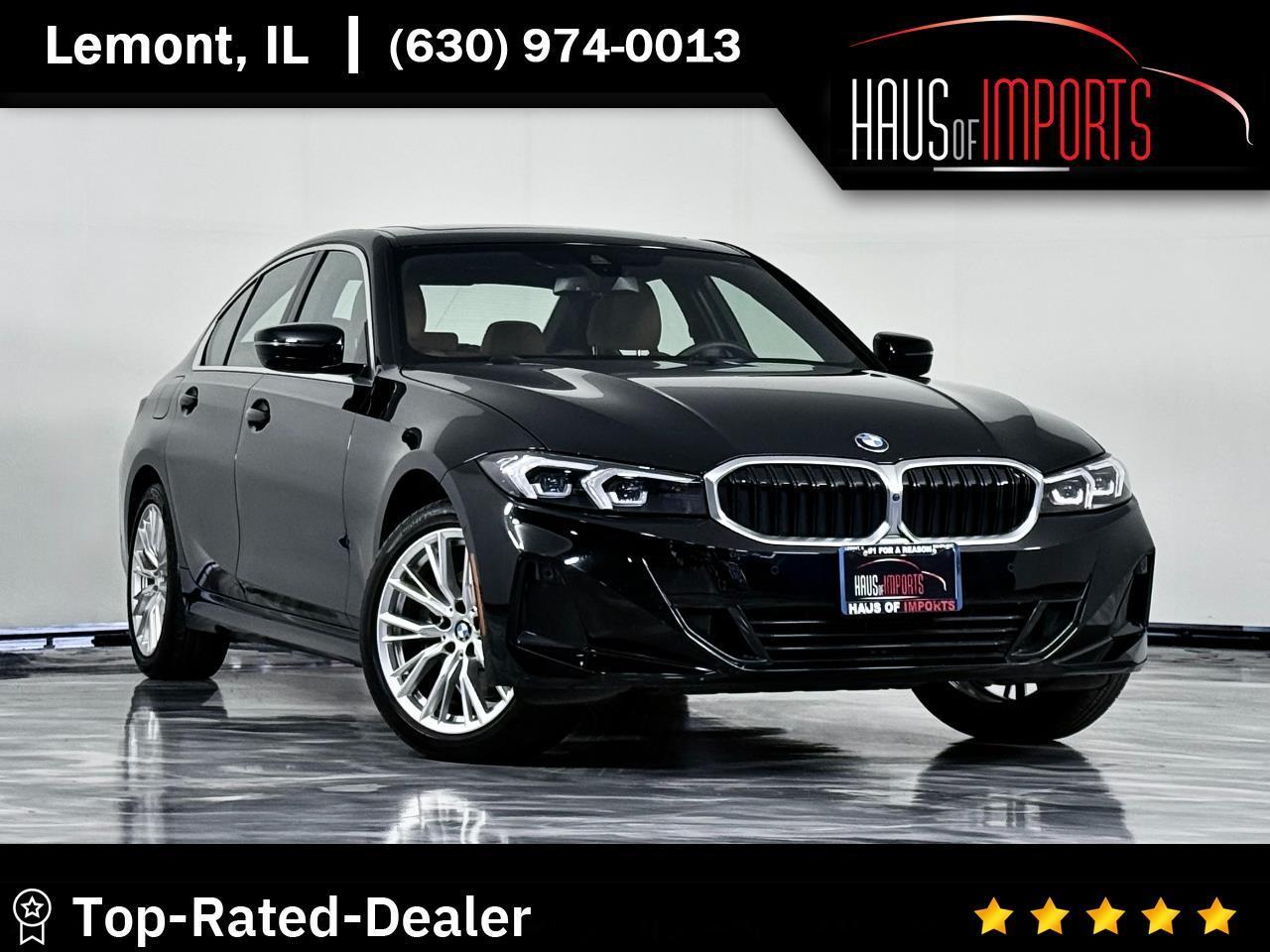 Black 2024 BMW 3 Series Sedan All-Wheel Drive 8-Speed Automatic
