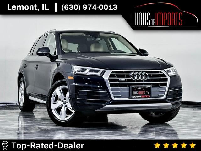 Blue 2018 Audi Q5 SUV / Crossover All-Wheel Drive 7-Speed Automatic