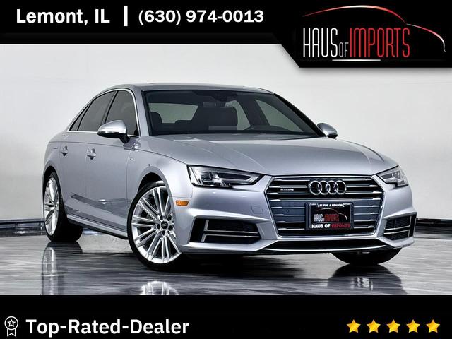 Silver 2018 Audi A4 Sedan All-Wheel Drive 7-Speed Automatic