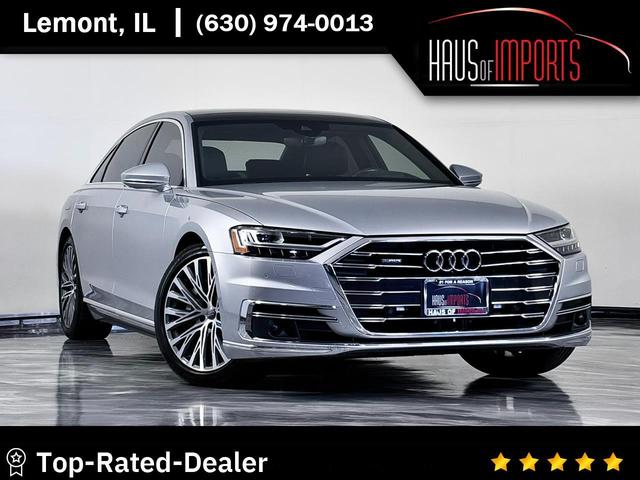Silver 2019 Audi A8 Sedan All-Wheel Drive 8-Speed Automatic