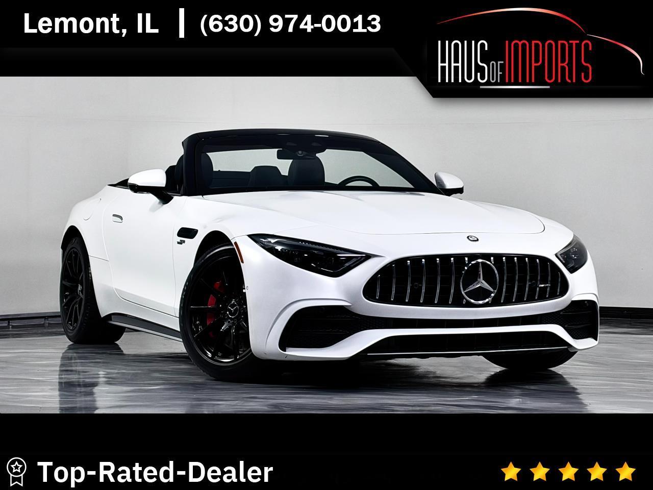 White 2023 Mercedes-Benz SL-Class Convertible Rear-Wheel Drive 9-Speed Automatic