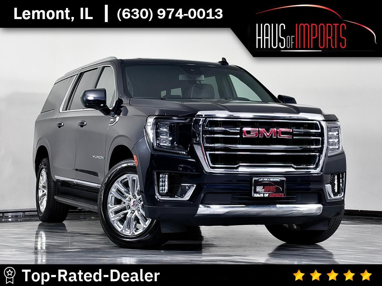Blue 2023 GMC Yukon XL SUV / Crossover Four-Wheel Drive Automatic