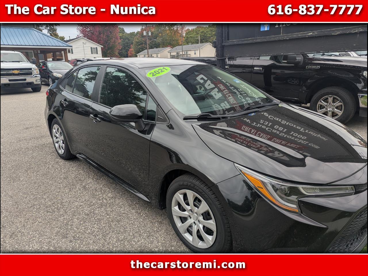 Black 2021 Toyota Corolla Sedan Front-Wheel Drive Automatic