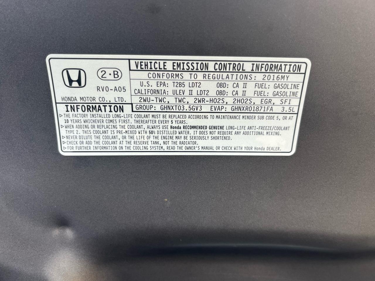 Honda Odyssey 5dr SE 2016