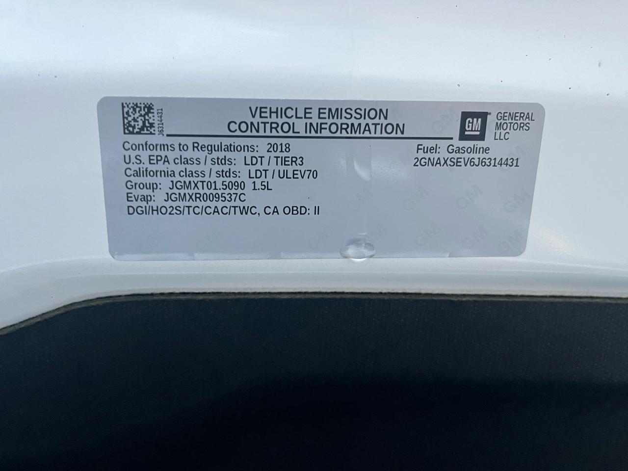 Chevrolet Equinox AWD 4dr LT w/1LT 2018