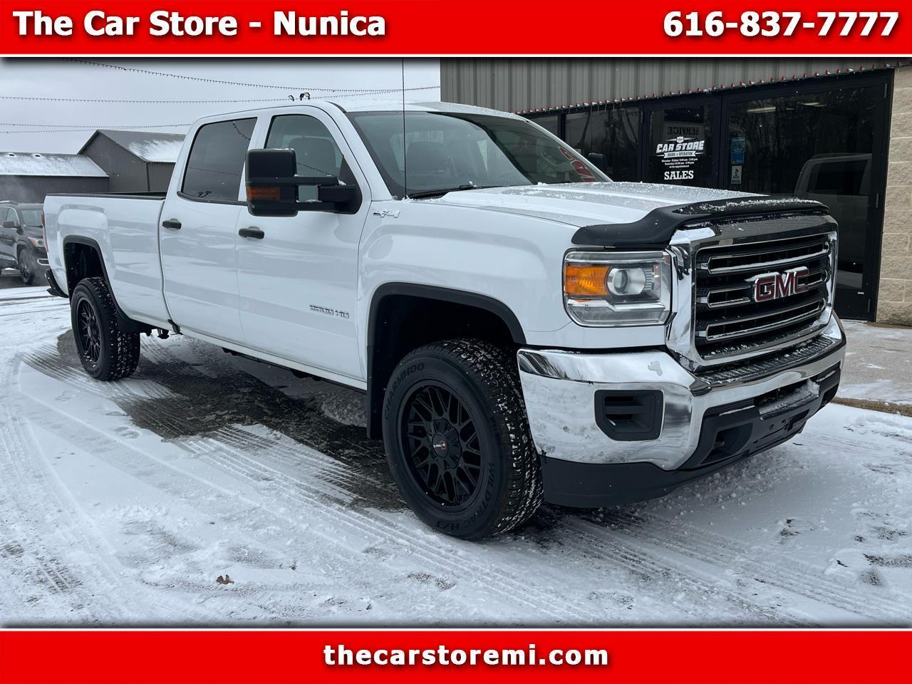 White 2019 GMC Sierra 2500HD Pickup Truck Four-Wheel Drive 6-Speed Automatic