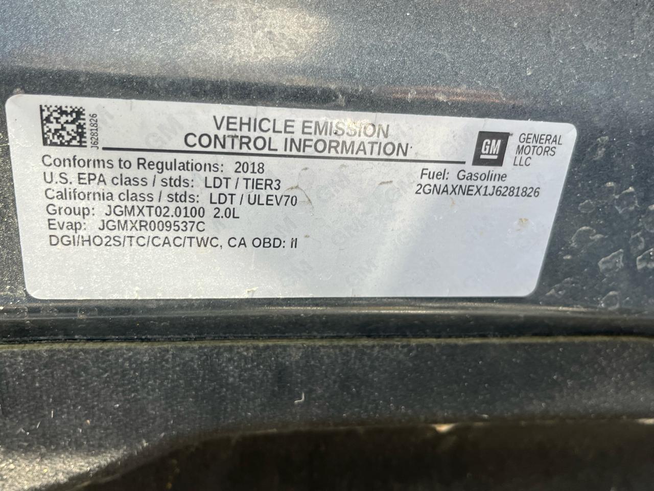 Chevrolet Equinox FWD 4dr Premier w/2LZ 2018