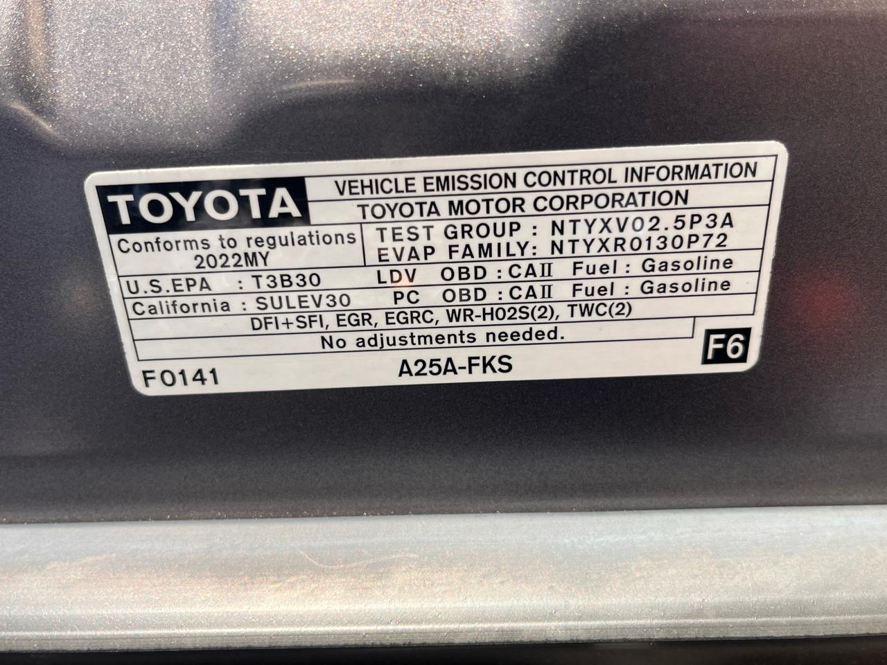 Toyota Camry SE 4D Sedan 2022