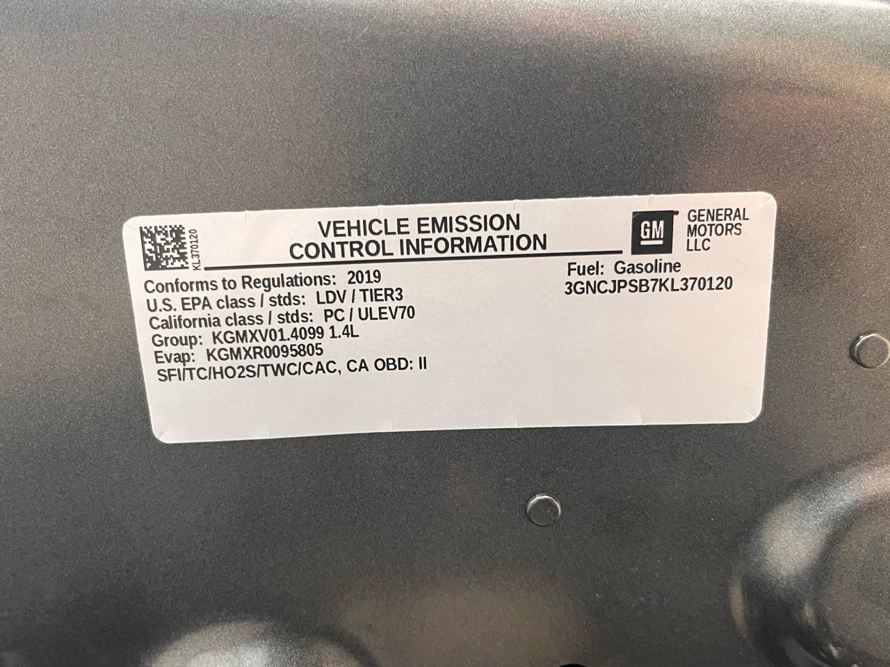 Chevrolet Trax AWD 4dr LT 2019