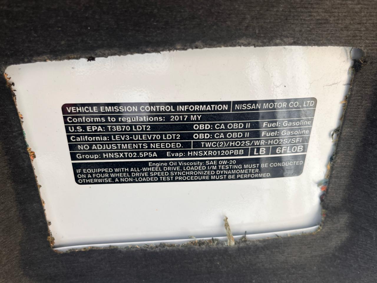 Nissan Rogue AWD SL 2017