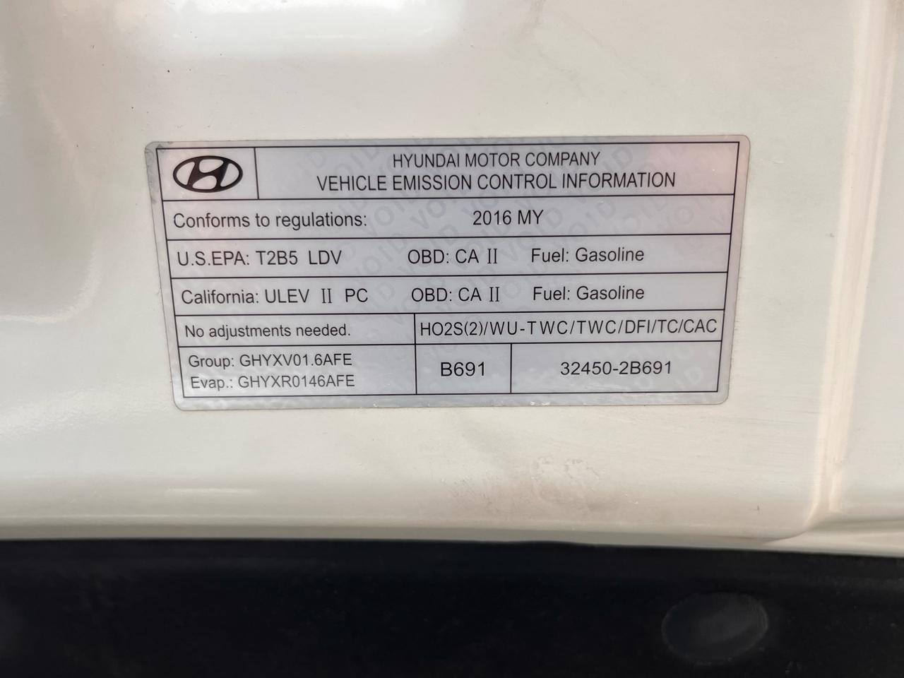 Hyundai Sonata 4dr Sdn 1.6T Eco w/Tire Kit 2016