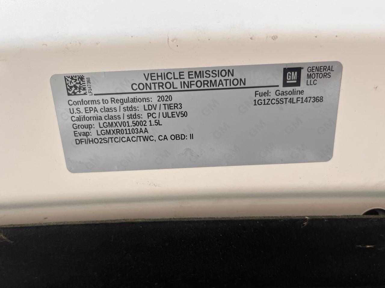 Chevrolet Malibu 4dr Sdn LS w/1FL 2020