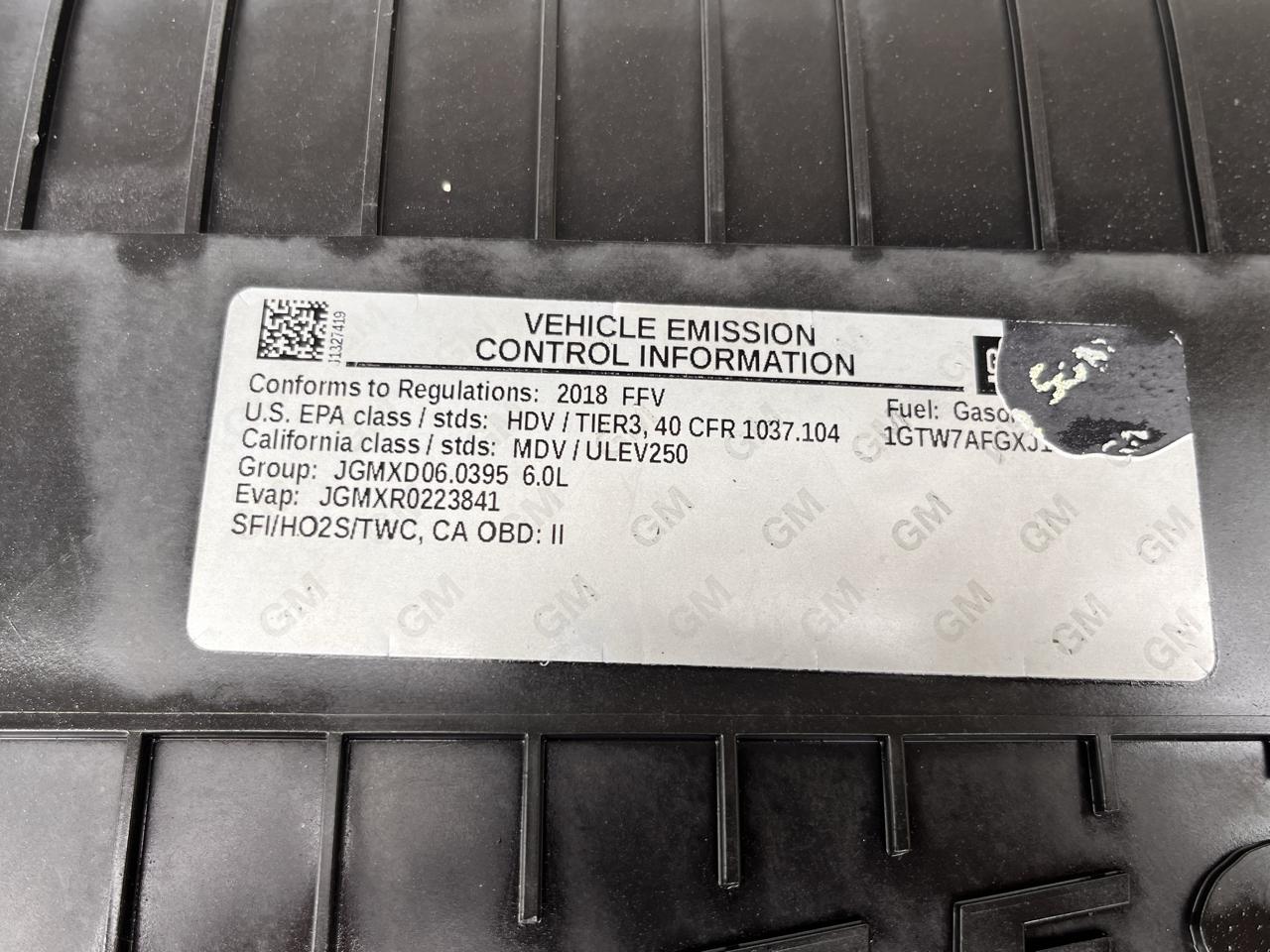 GMC Savana Cargo Van RWD 2500 135" 2018