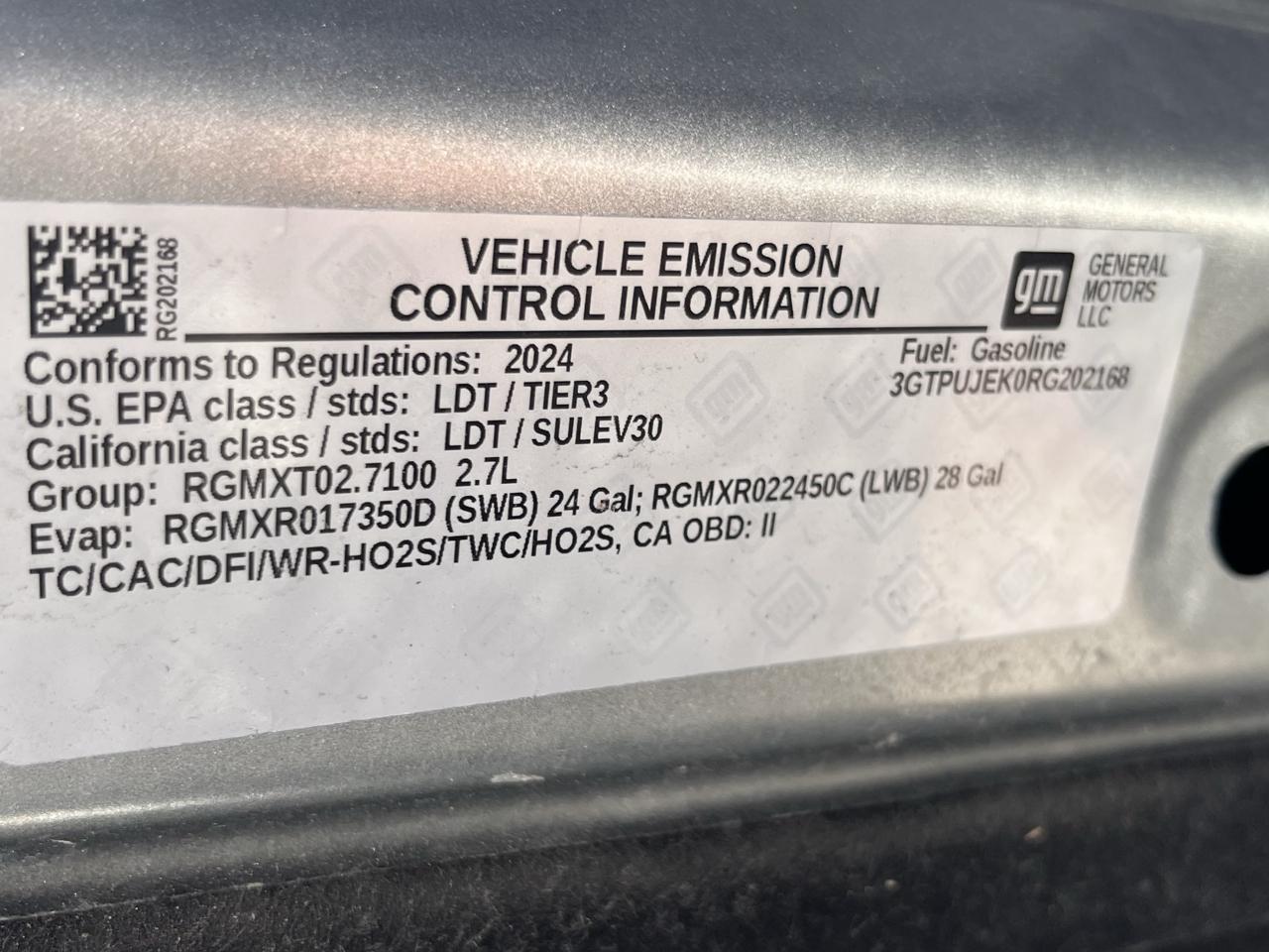 GMC Sierra 1500 4WD Crew Cab 147" Elevation w/3VL 2024