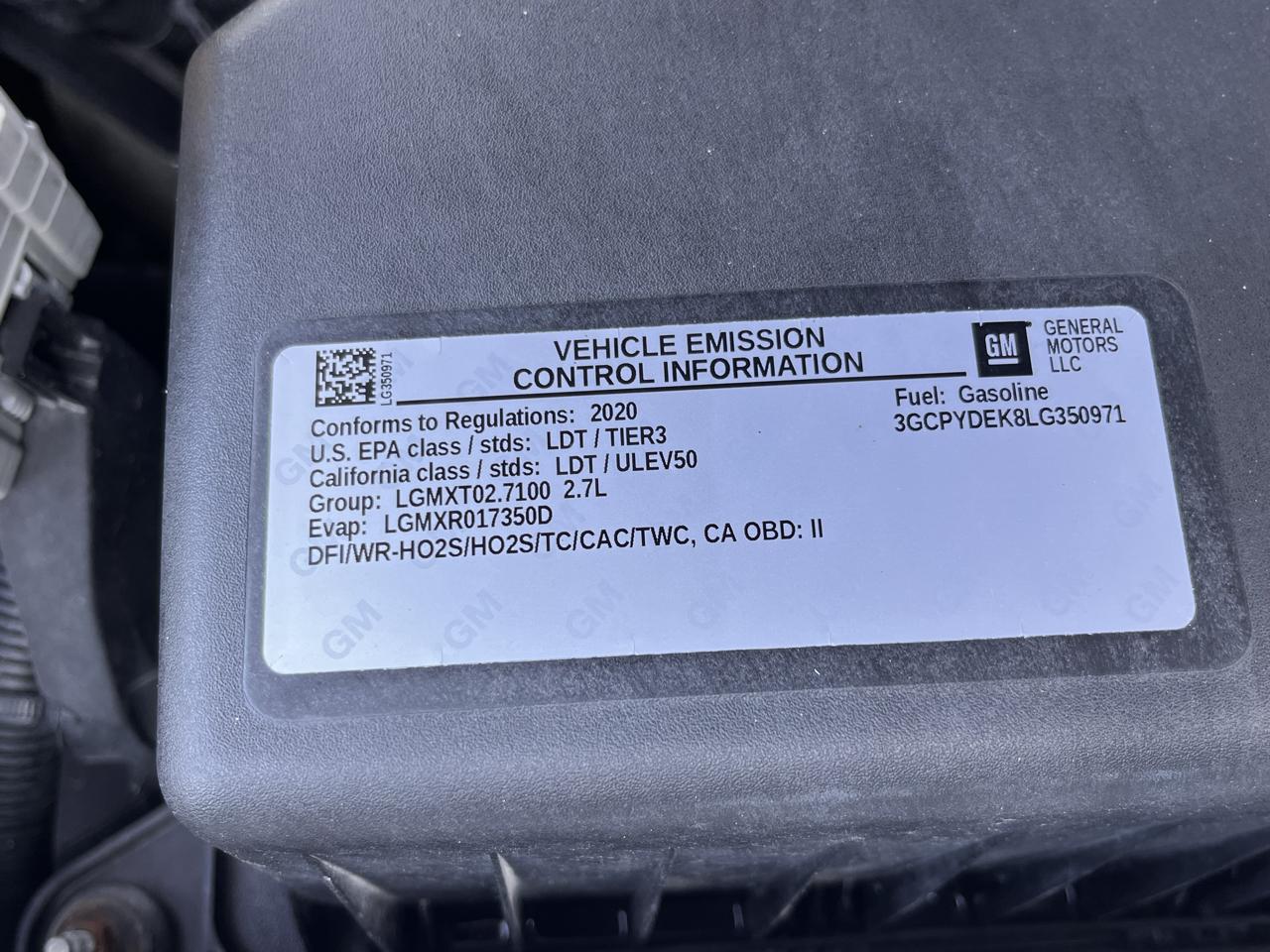 Chevrolet Silverado 1500 4WD Crew Cab 147" LT 2020